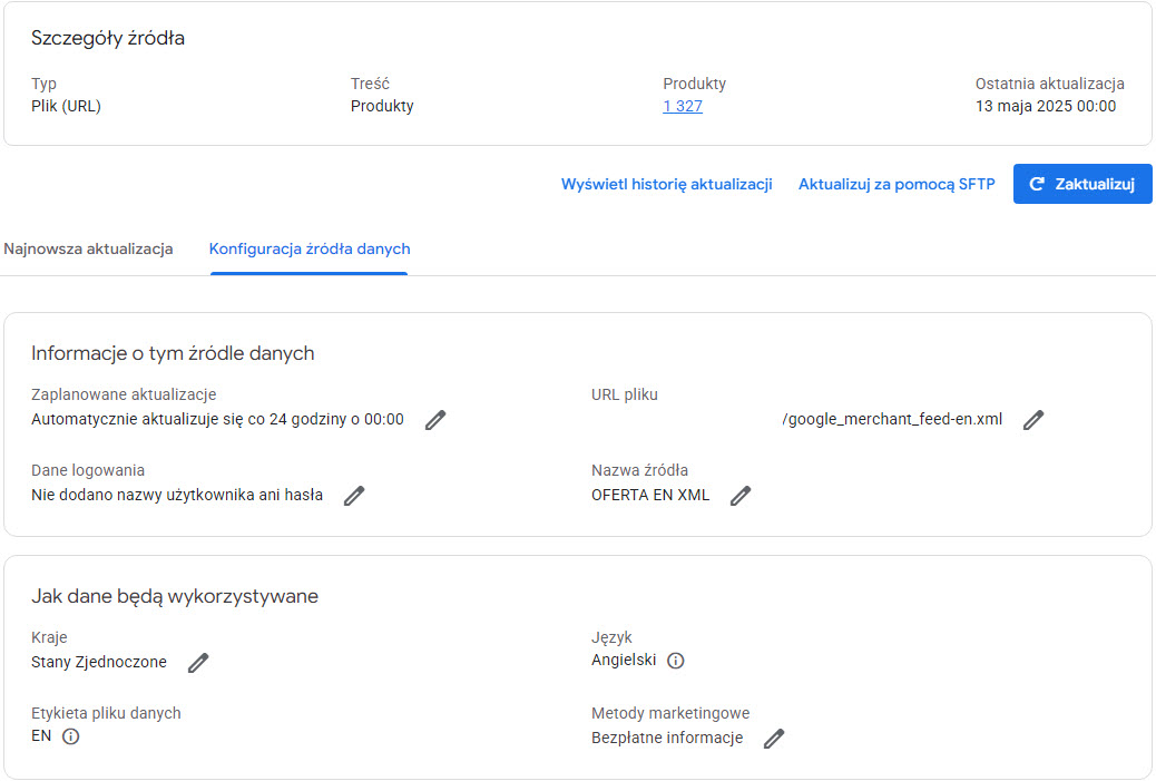 Google Merchant Center Feed
